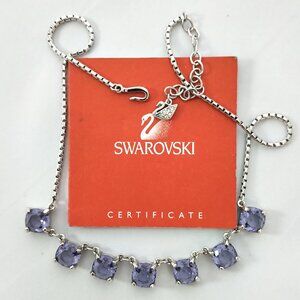 Vintage 2001 Swarovski Lilac Statement Necklace